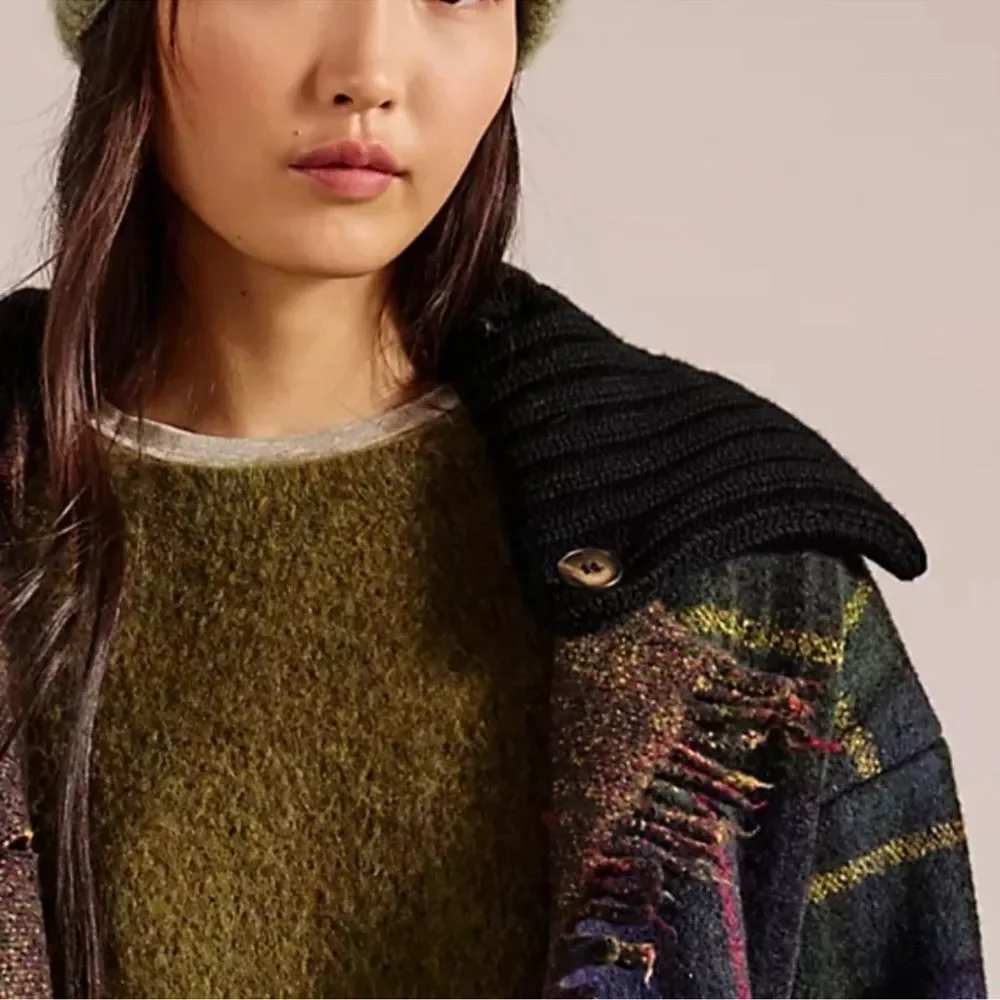 NWT Free People We The Free Merri Tartan Duster- 96% Wool